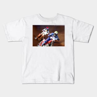 Great Britain Speedway Motorcycle Action Kids T-Shirt